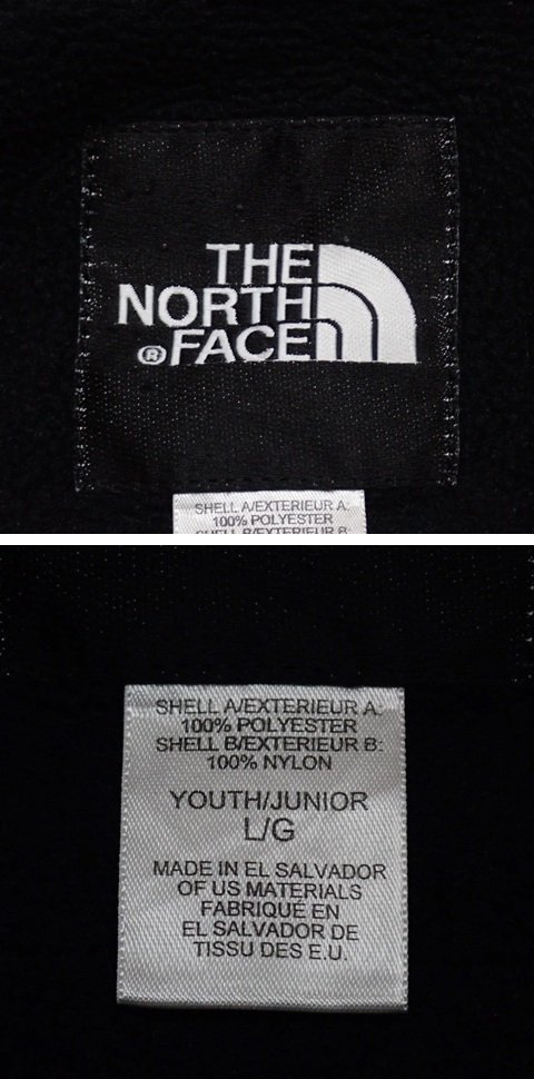 ★THE NORTH FACE/ザノースフェイス デナリジャケット YOUTH/JUNIOR L/キッズL/ブラック/アウトドア/子供服&1950300057の画像6