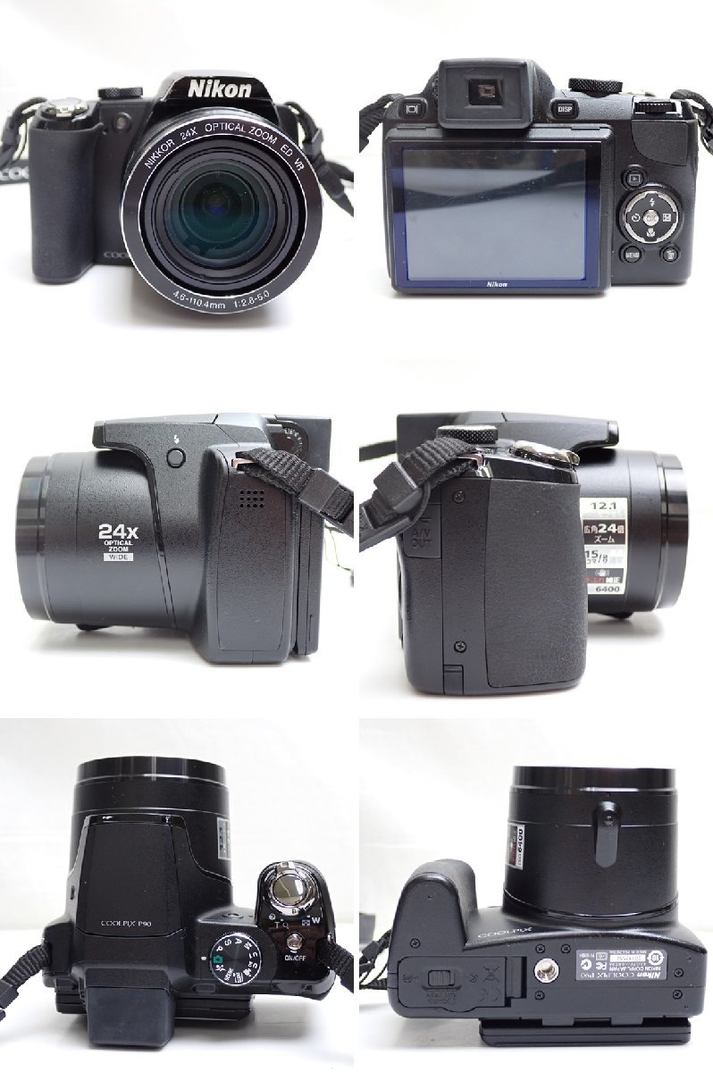 ★カメラ一式セット CASIO XILIM ZOOM EX-Z80/Nikon COOLPIX P90/SONY DT 18-55mm F3.5-5.6 SAM SAL1855他/まとめ/ジャンク扱い&1938900456_画像2