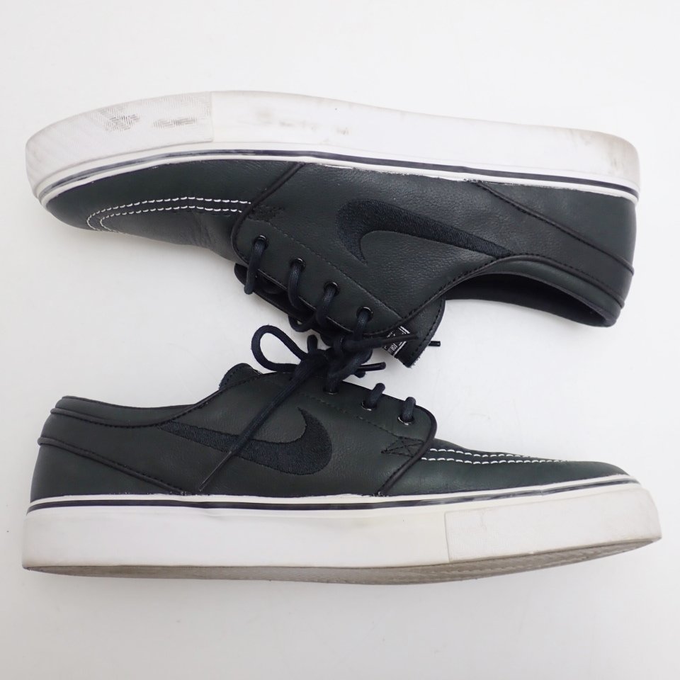 ★NIKEiD/ナイキiD Stefan Janoski スケートボードシューズ メンズ27cm/ダークグリーン/559646-993/レザー/ヴィンテージ&1961400166_画像2