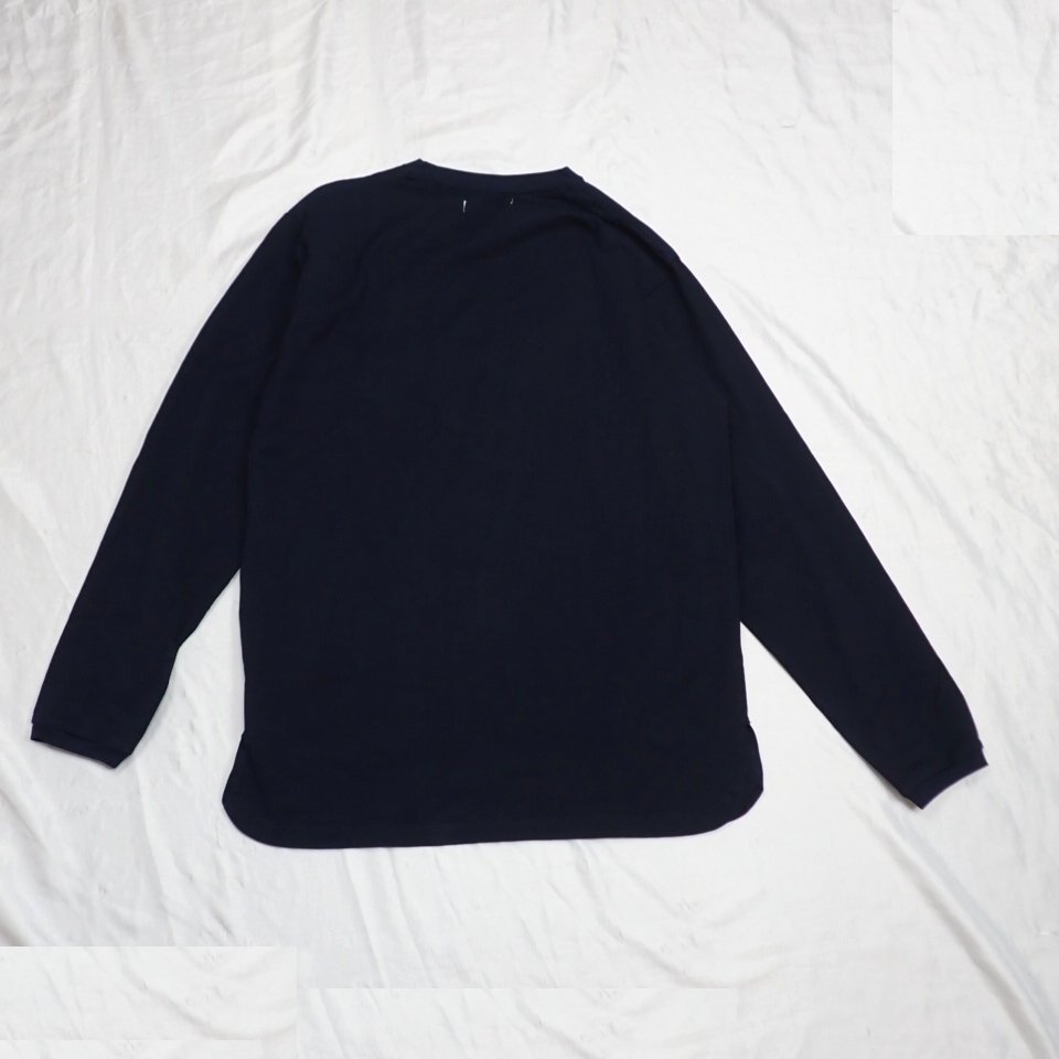 ★nonnative/ノンネイティブ 長袖Tシャツ 1/メンズM相当/ネイビー/無地/コットン100%/ロンT&1961400220_画像2