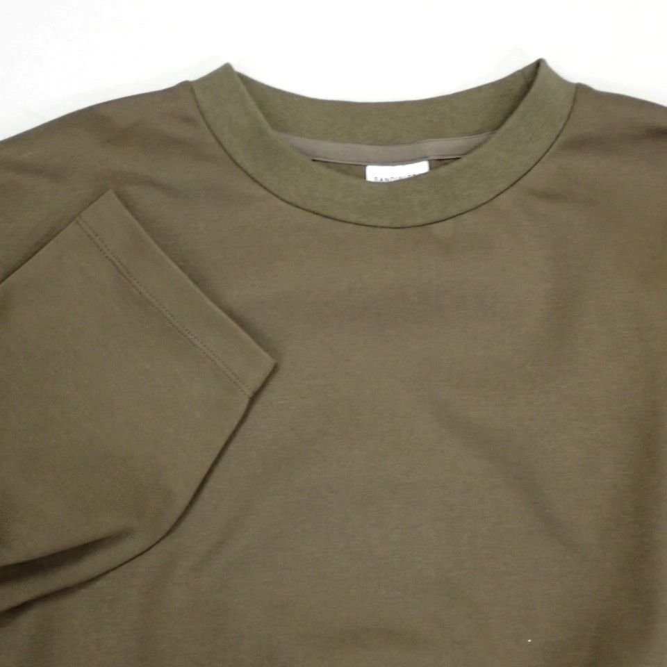 ☆1円 未使用 SANDINISTA/サンディニスタ Double Knit Drawstring Pocket L-S Tee 長袖Tシャツ メンズM/AW21-04-TP/定価15400円&1951800010_画像3