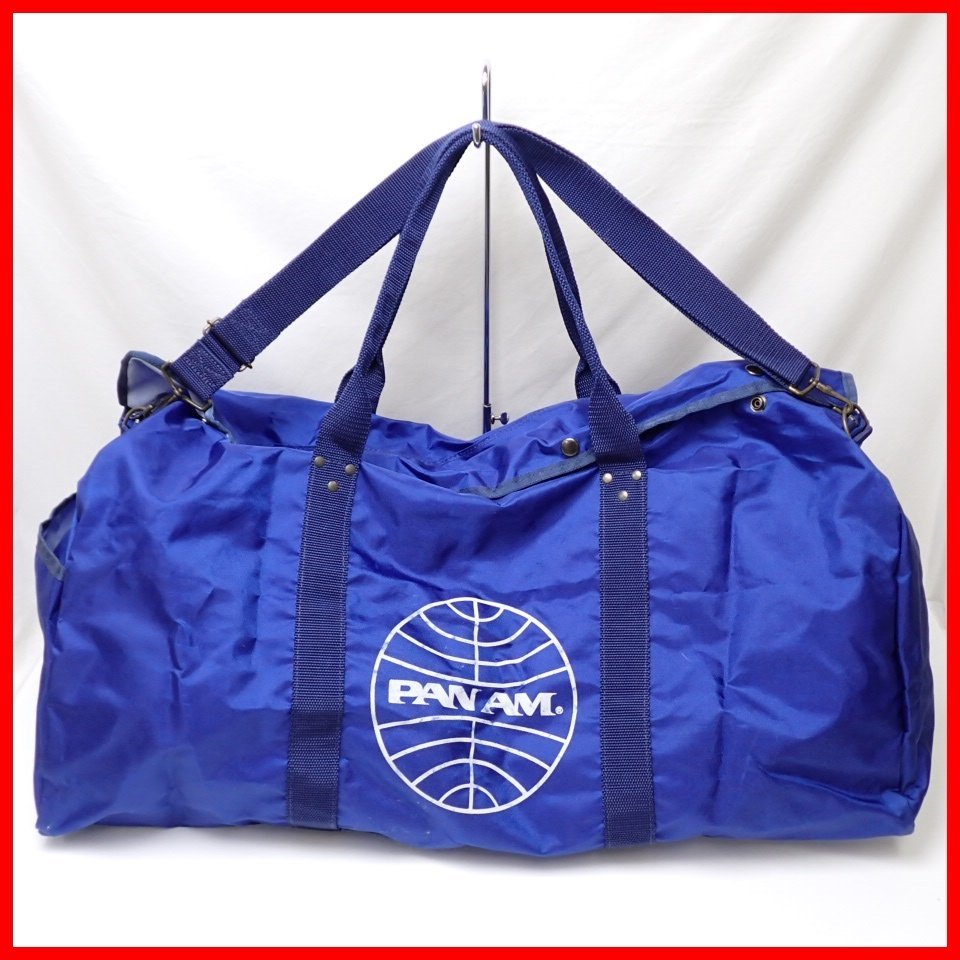 *PAN AM хлеб american / хлеб nam авиация 2way сумка "Boston bag" голубой / легкий / большая вместимость / плечо ремень имеется / путешествие / большая спортивная сумка &1963000007