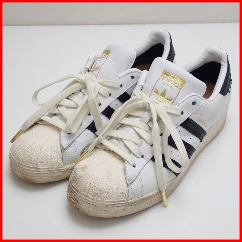 ★adidas/アディダス SUPERSTAR/スーパースター GTX スニーカー メンズ26.5cm/ホワイト×ブラック/GW9532/レザー/GORE-TEX&1640500692の画像1