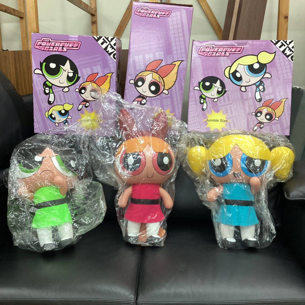 Powerpuff Girls パワーパフ ガールズ フィギュア ３体セット ビッグドール ジャンブルサイズ 等身大 ブロッサム バブルス バターカップ_画像1