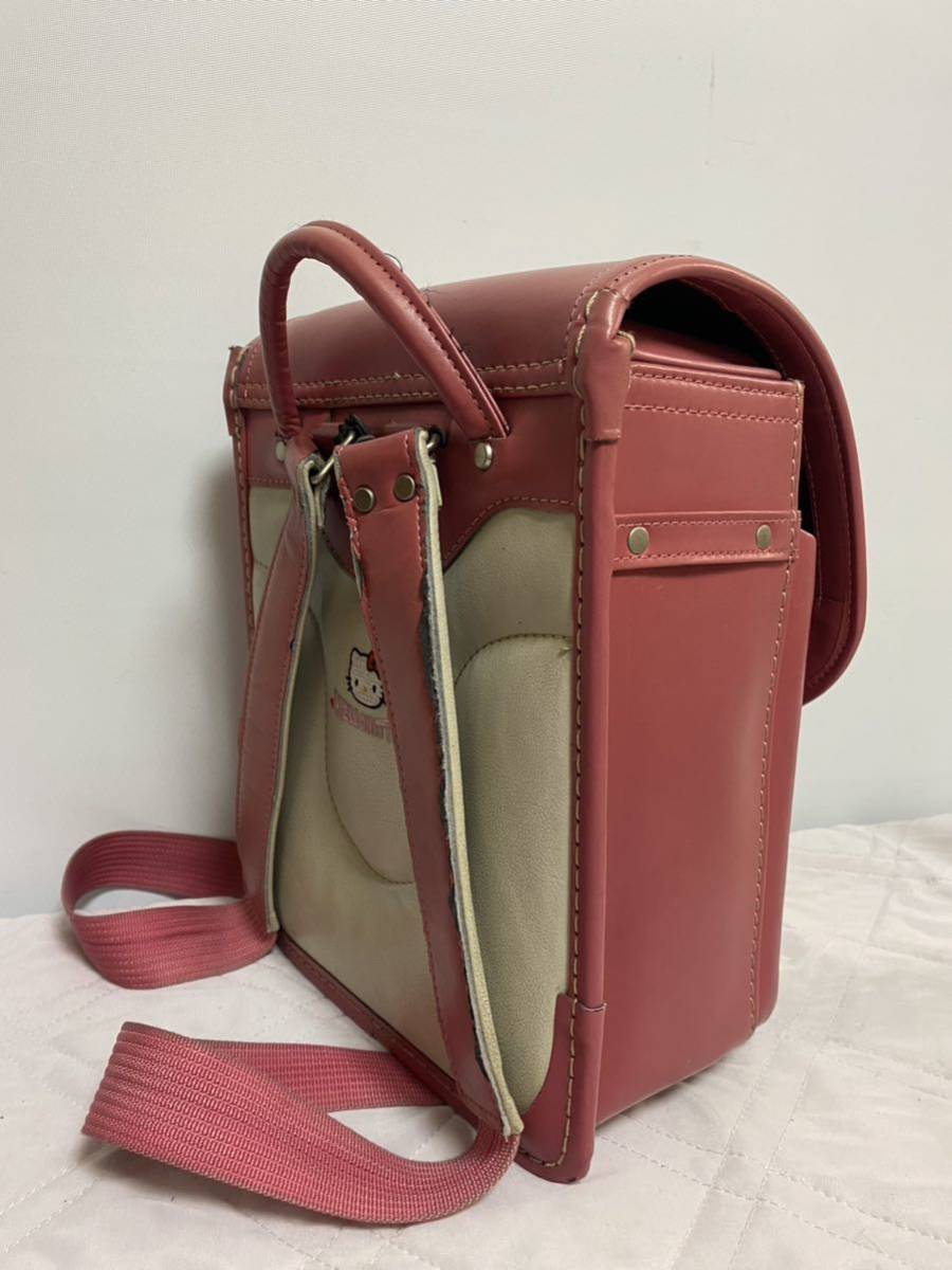 HELLO KITTYランドセル（ハローキティー）キティー（ピンク）中古（女の子用）school bag（made in Japan）ランドセル（現状出品）_画像5