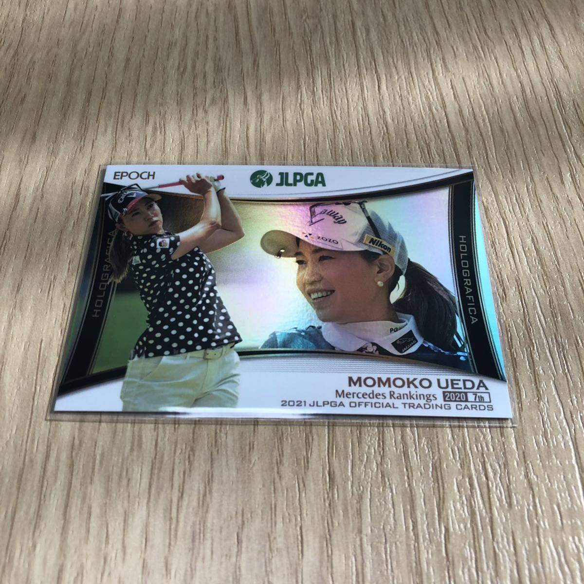 2021 エポック EPOCH JLPGA 上田桃子 ホログラフィカ インサートカード 女子プロゴルフの画像1