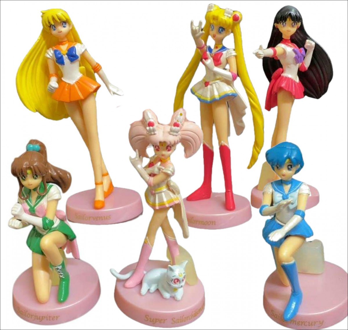 セーラームーンワールド ドールコレクションNEW全6種[24b10検Sailor MoonうさぎHIGFマーキュリー マーズ ヴィーナス ジュピター フィギュア_サンプル画像です
