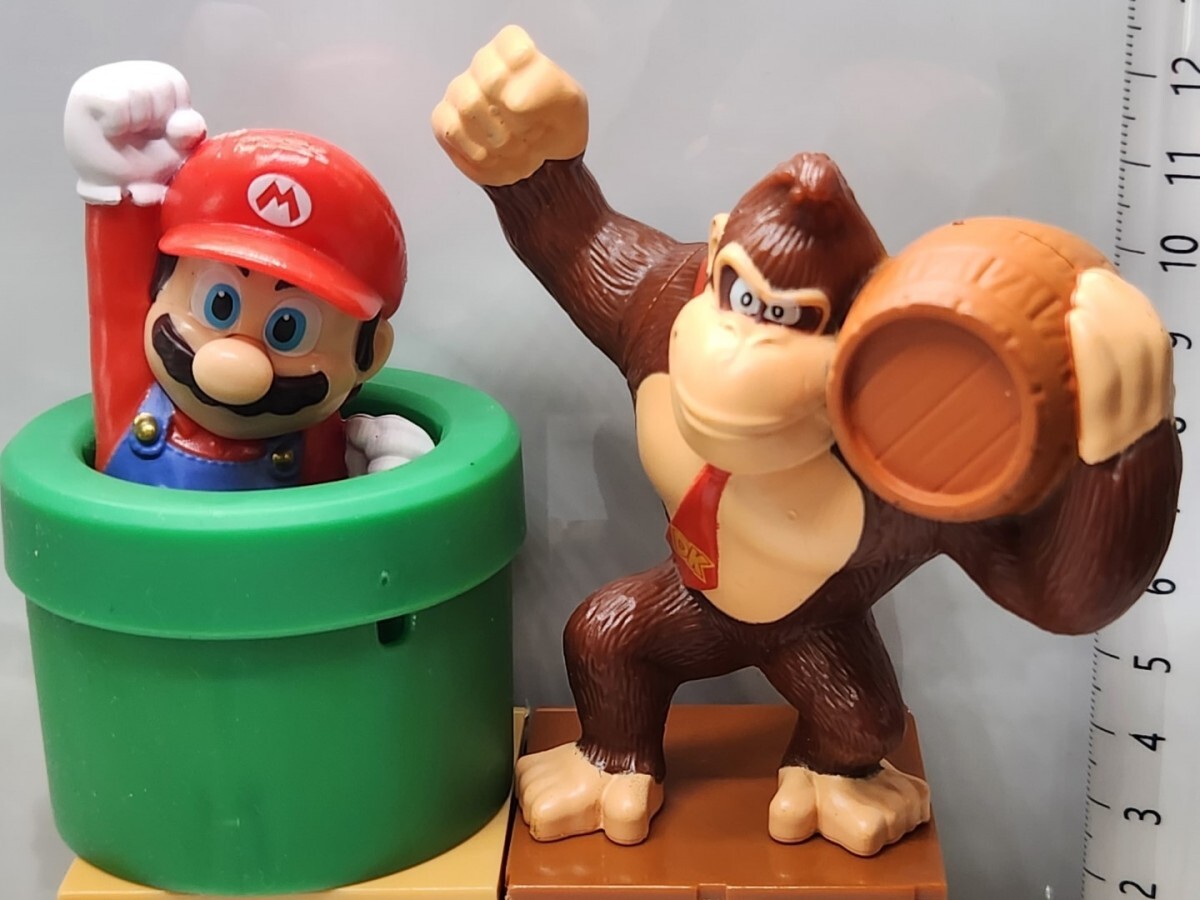  super Mario фигурка коллекция Jump Mario Donkey Kong happy комплект [24b28 осмотр ]SUPER MARIO BROS world RPG блок 