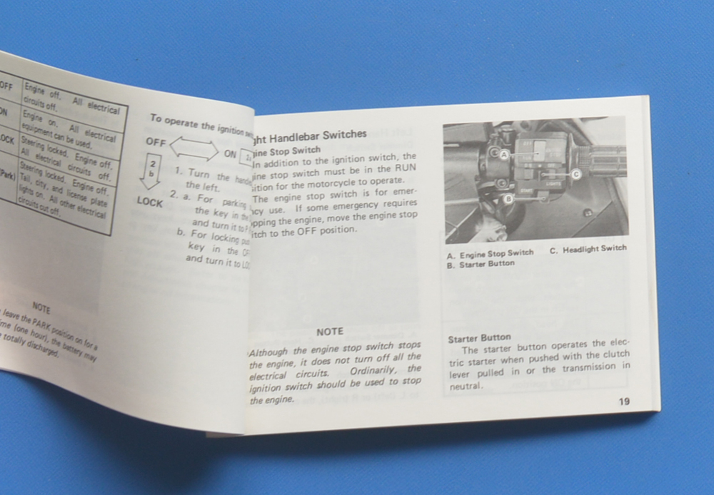 カワサキ　ZX-10　ZX1000-B1　KAWASAKI　1988年4月　英語表記　電装配線図付　オーナーズマニュアル【K-MAN03-31】_画像3
