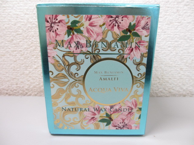 *④ unused Max Benjamin a maru fi candle AQUA VIVA aqua vi va190g natural wax candle (A24021305)