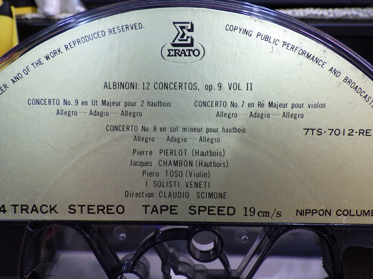 【￥1,000～】Reel-to-reel-tape 7inch｜オープンリール★4TRACK/2-SET★ALBINONI：12 CONCERTOS, op.9 VOL.1&2｜Claudio Scimone　SOLISTI_画像7