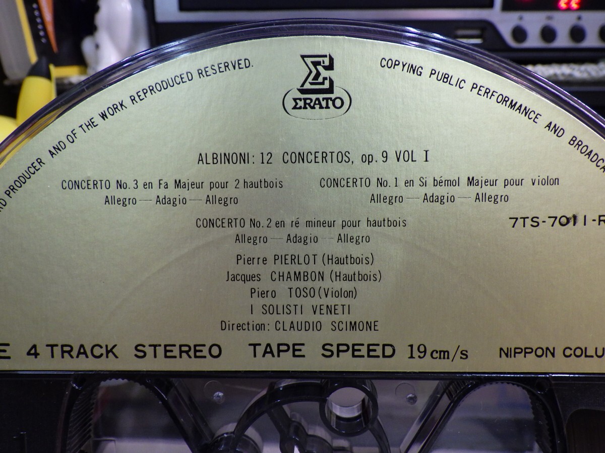 【￥1,000～】Reel-to-reel-tape 7inch｜オープンリール★4TRACK/2-SET★ALBINONI：12 CONCERTOS, op.9 VOL.1&2｜Claudio Scimone　SOLISTI_画像4