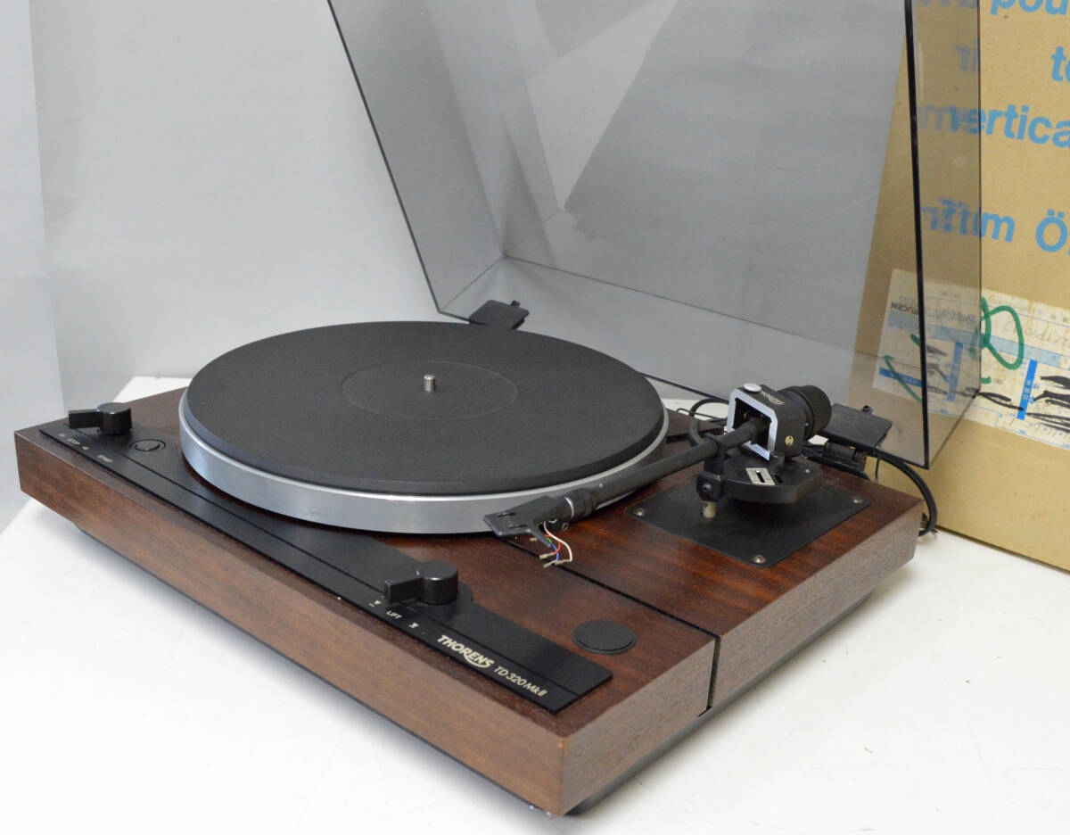 状態不明/現状品 THORENS/トーレンス レコードプレーヤー TD320MKII 元箱付、美品 独製 フローティングサスペンション ys063の画像2