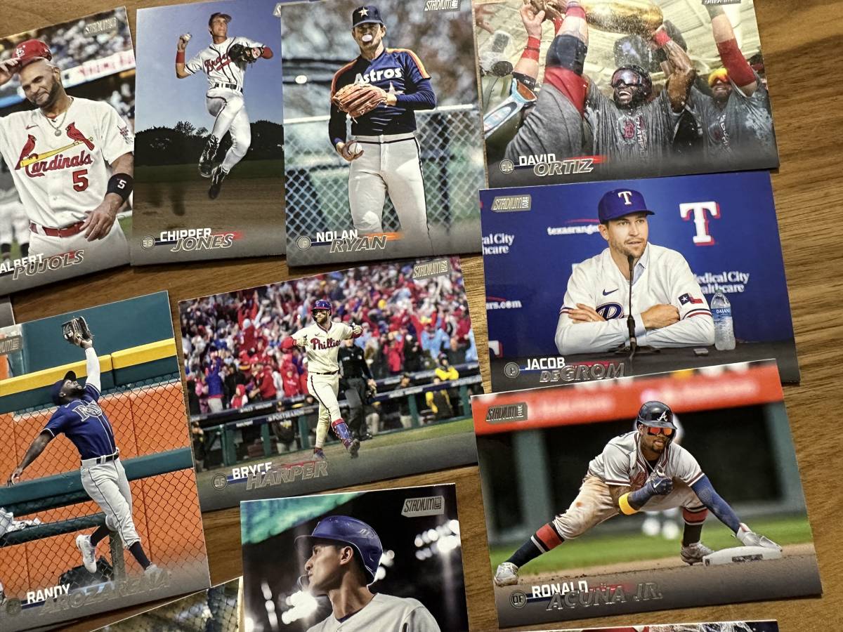 180枚超 スタクラ ベースカードセット 2023 Topps Stadium Club Mookie Betts/Ronald Acuna Jr./Bryce Harper等 MVP MLB WBC 100円スタート_画像5