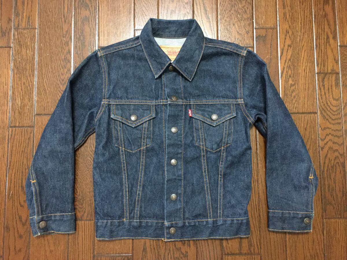 リーバイス Ｌｅｖｉ’ｓ ７５５０５ キッズ ジージャン １２０ 濃紺 子供服 デニム トラッカー ジャケット KID'S Ｇジャン 綿１００％_画像1