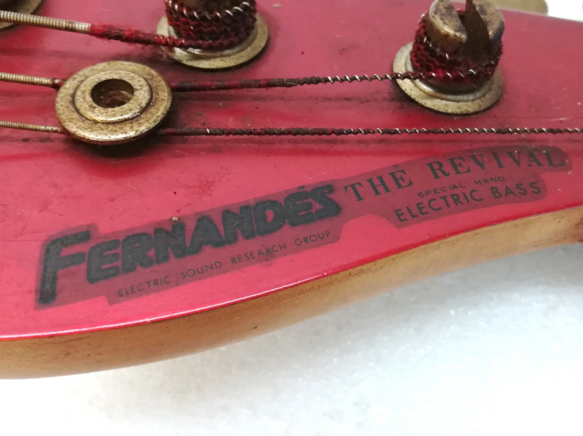 F26rjkx0166/【音出し確認済】フェルナンデス FERNANDES THE REVIVAL SPECIAL HAND ELECTRIC BASS エレキベース 現状品_画像10