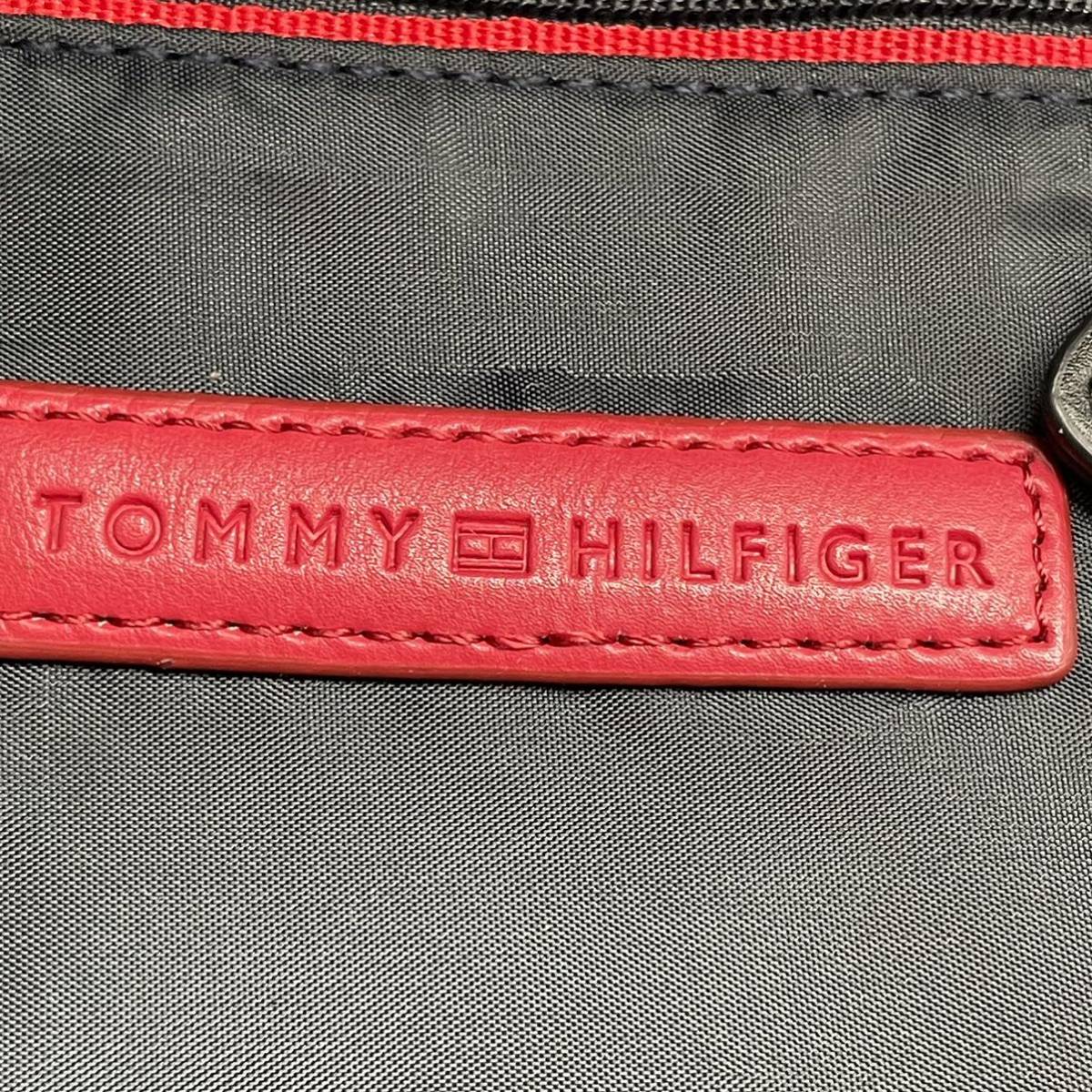 ⑩BN3375●TOMMY HILFIGER トミーヒルフィガー リュックサック デイパック ブラック 良好_画像7