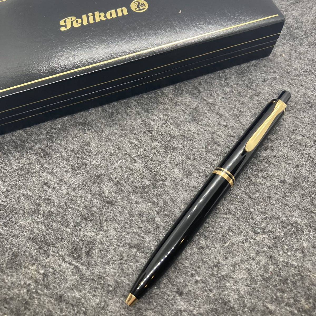PE1800*Pelikan пеликан Hsu be полоса K400 knock тип шариковая ручка черный с коробкой * имя ввод 