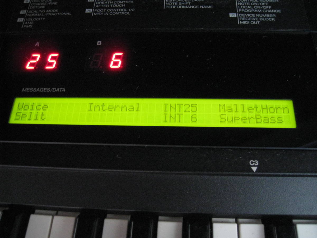 凄いおまけ付 往年の名器 YAMAHA　DX7ⅡD 完動品_画像3