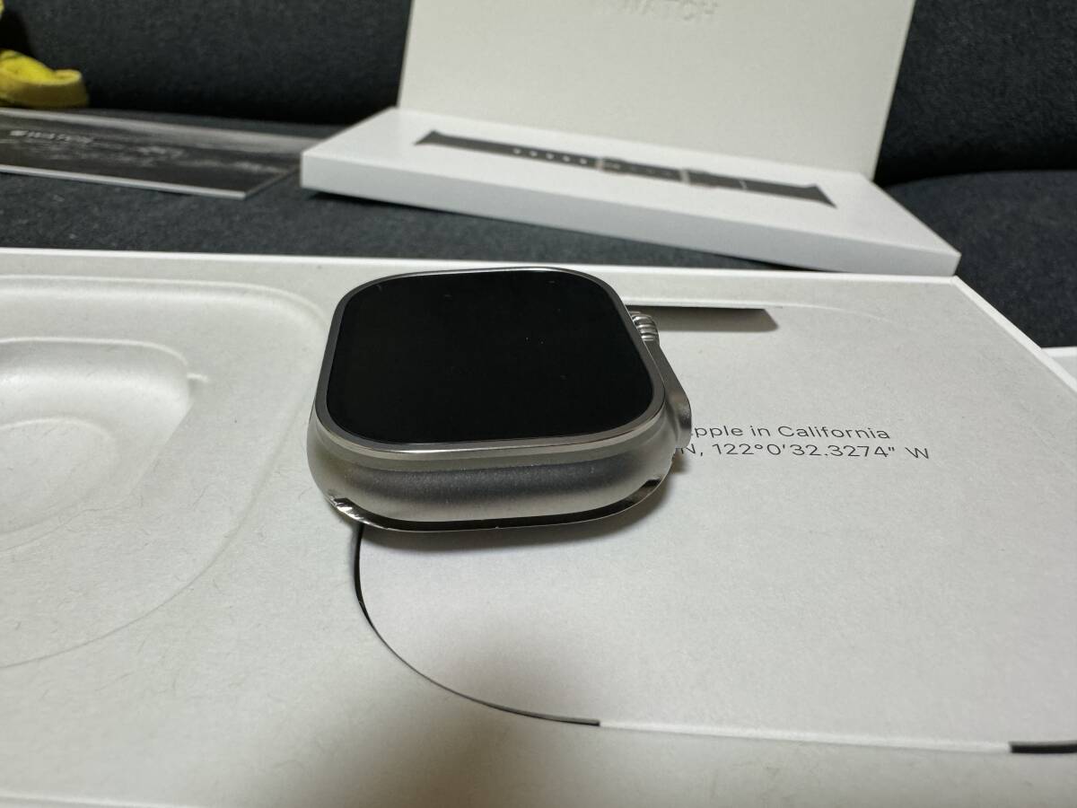 Apple Watch ULTRA 中古 ミッドナイトオーシャンバンド NOMADバンド おまけ付き バッテリー残量95%_画像8