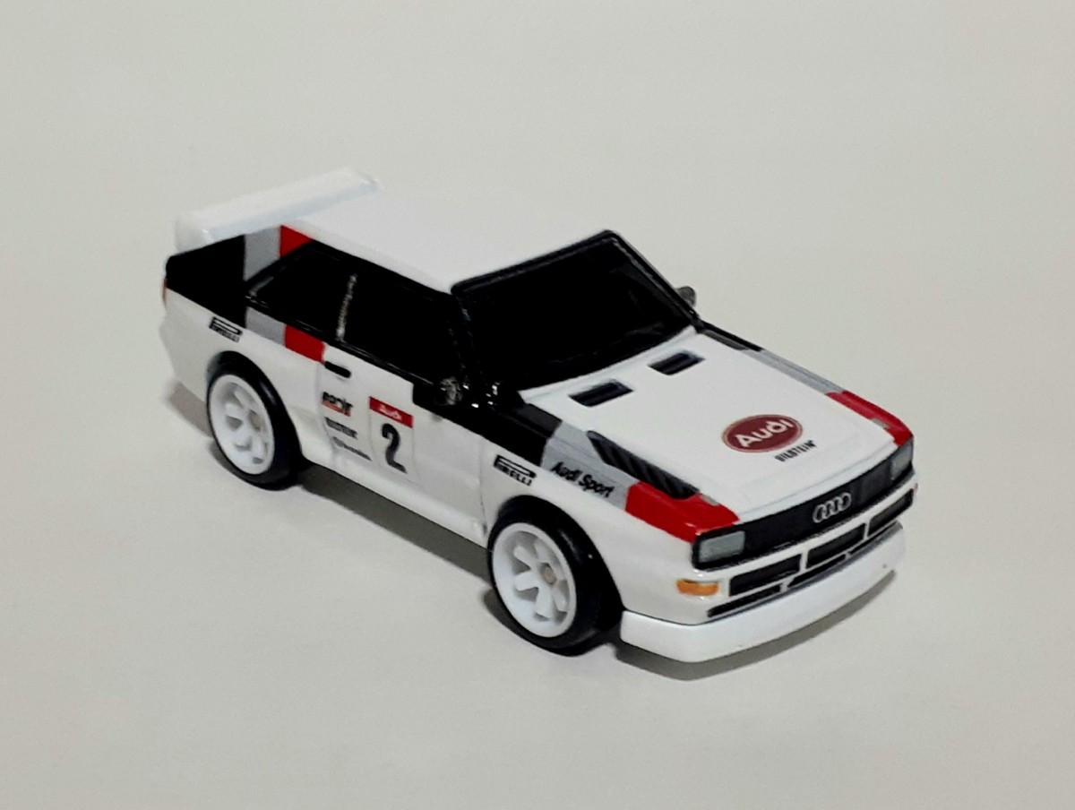 絶版 '84 AUDI SPORT quattro Hot WHeeLs ホットウィール ミニカー コレクシ アウディ スポーツ クワトロ ラリー Rally 箱なし CZ11 ガチャ_画像5