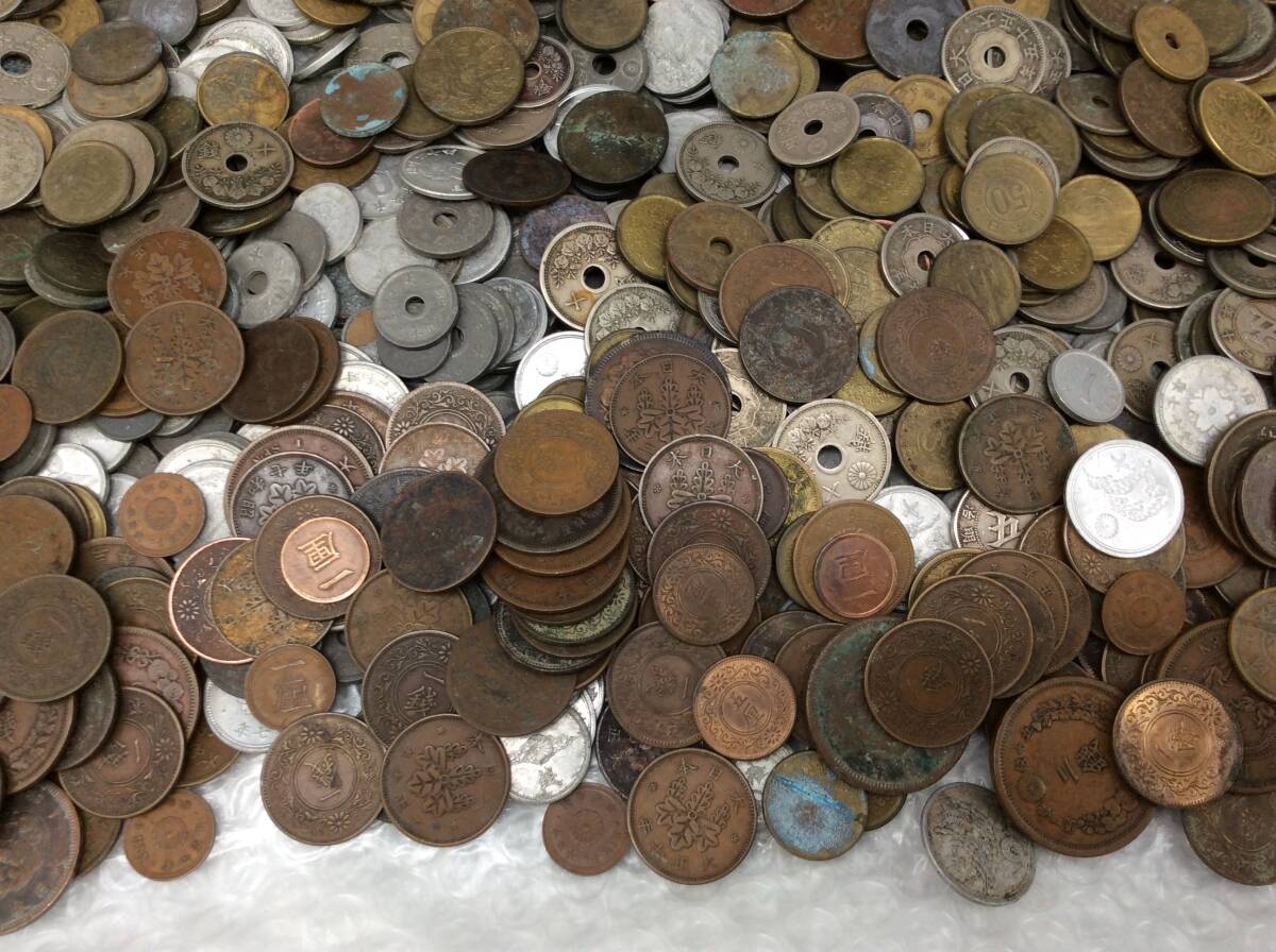 #2620 近代貨幣 古銭 おまとめ 日本貨幣 硬貨 コイン 古銭収集 アンティーク コレクション 約7kg_画像5