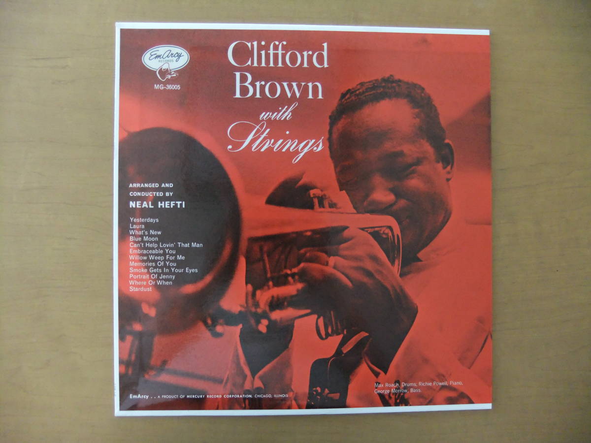 ■国内盤美品CLIFFORD BROWN WITH STRINGS(EmArcy MG36005/日本フォノグラム 195J-6)_画像1