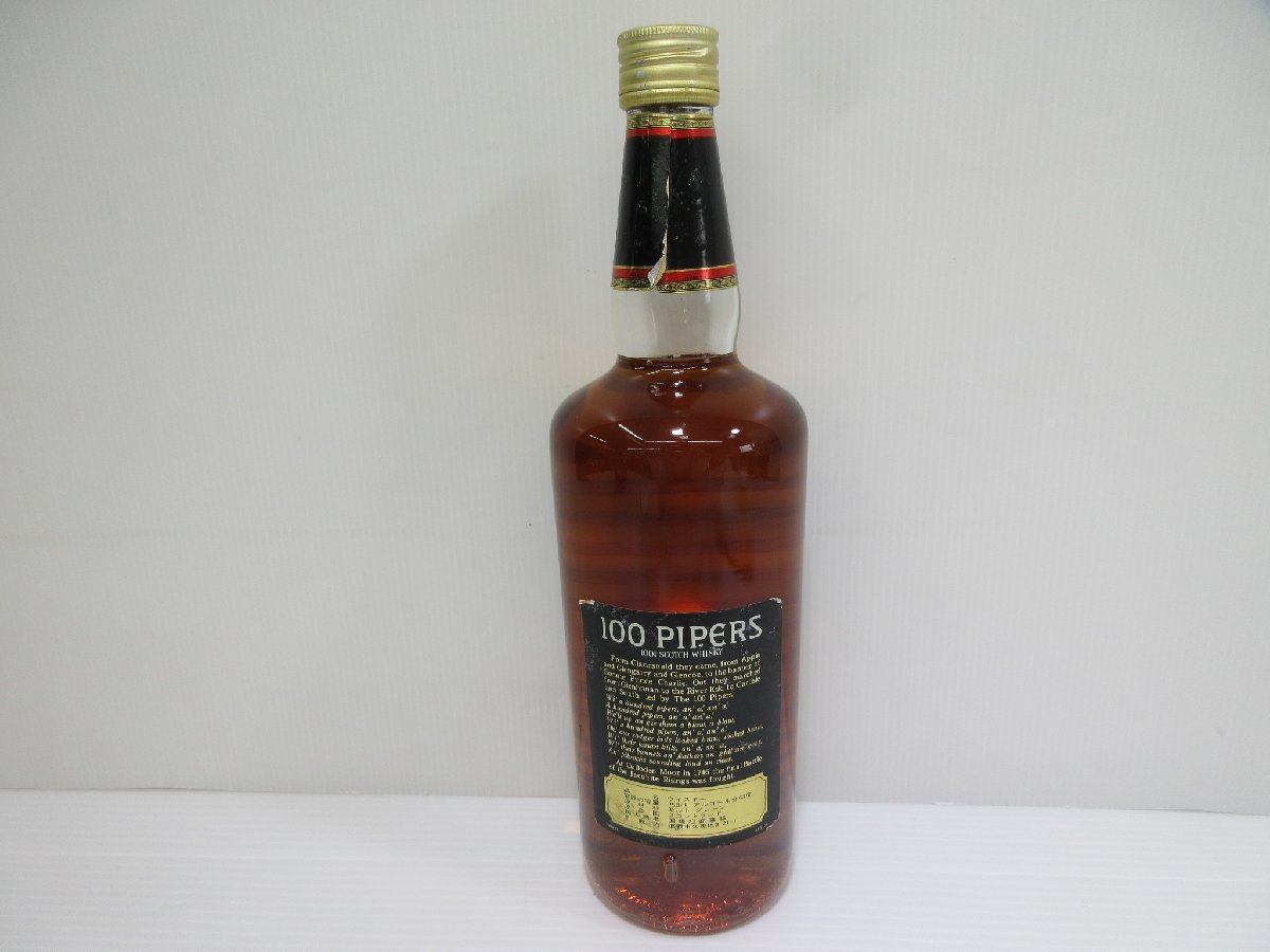 シーグラム 100 パイパーズ デラックス Seagram's 100 PIPERS DE LUXE 750ml 43% スコッチウイスキー 特級 未開栓 古酒/B35451_画像2