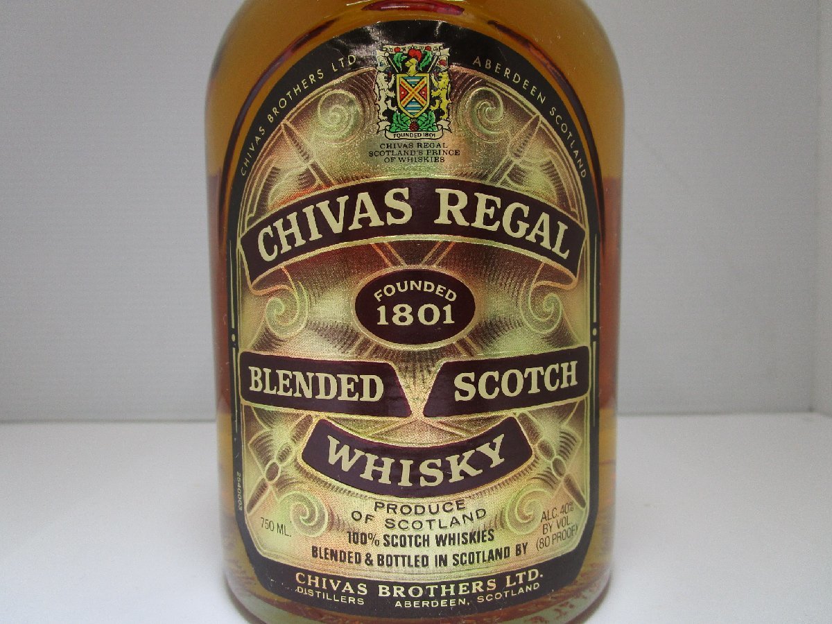シーバスリーガル 12年 750ml 40% CHIVAS REGAL スコッチウイスキー 未開栓 古酒 ケース付き/B35299の画像2