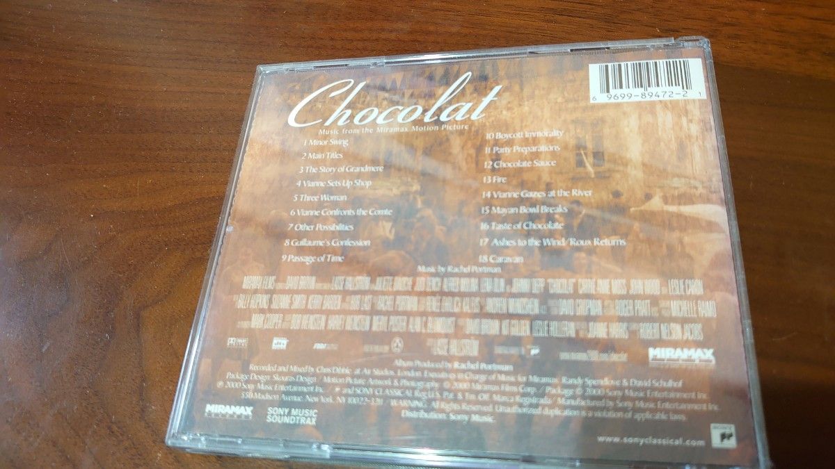 CD「ショコラ」サントラ◆ジョニー・デップのギターが聴けます◆まるでフランス映画