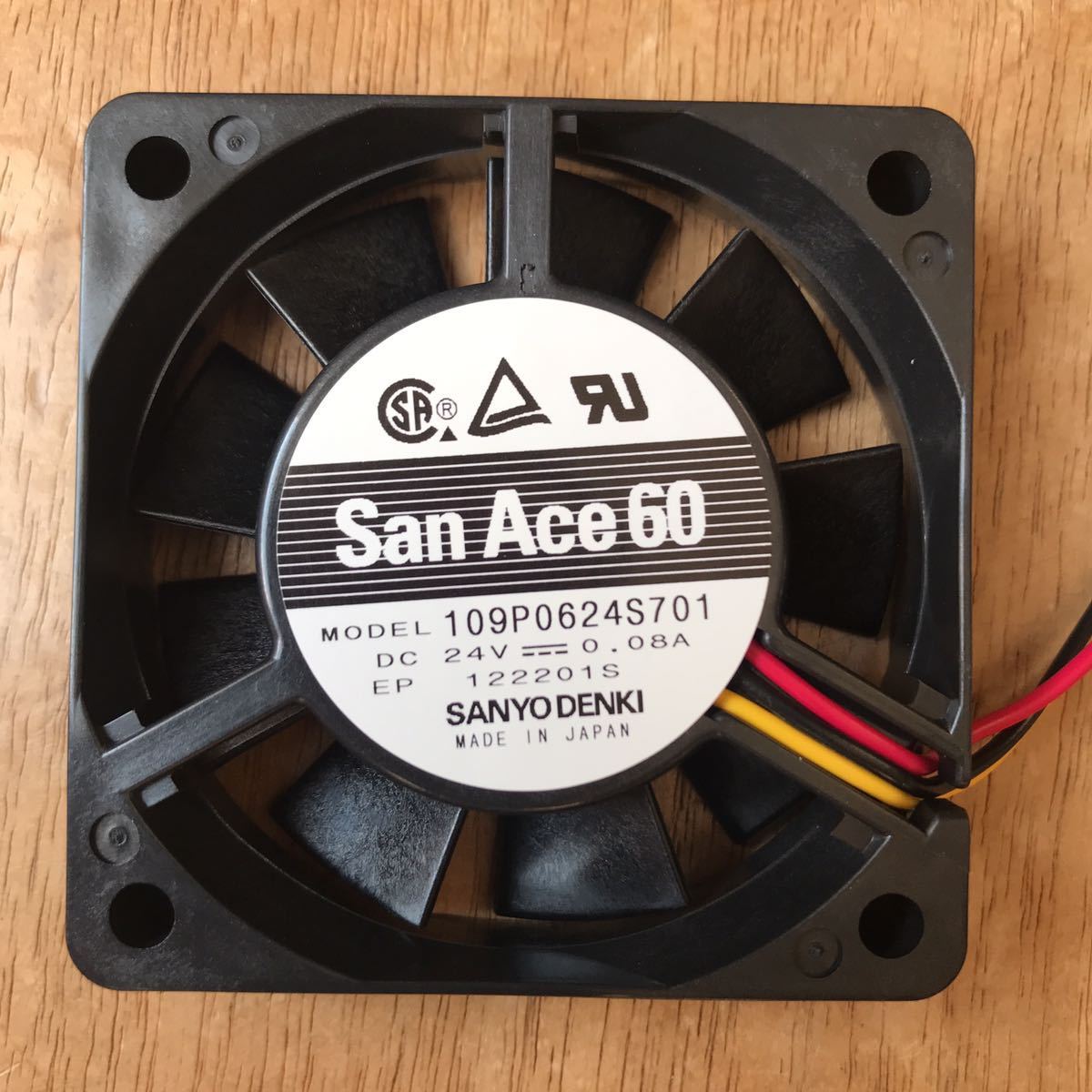 DC fan 60mm angle 15mm thickness mountain . electric Pal s sensor attaching cooling fan DC24V 109P0624S701 SanAce60