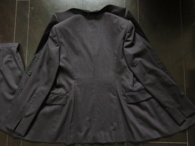 # прекрасное качество прекрасный товар [J&R] J a-ru ламе ввод высококлассный стрейч костюм маленький размер 7 номер S сделано в Японии темно-синий s769