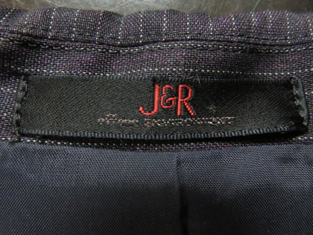 # прекрасное качество прекрасный товар [J&R] J a-ru ламе ввод высококлассный стрейч костюм маленький размер 7 номер S сделано в Японии темно-синий s769