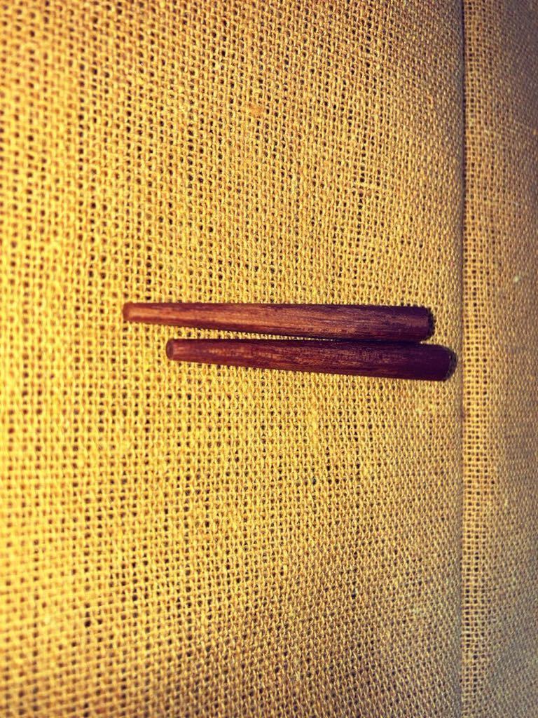 目釘 鉄木（極細タイプ）長さ約4.3cm ２本セットの画像3