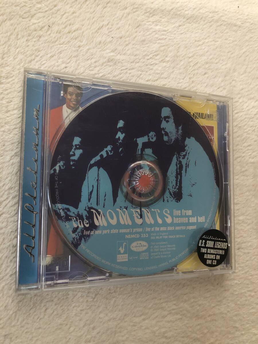 2in1 CD.moments【送料無料】LIVE FROM HEAVEN AND HELL(us black disk guide.甘茶ソウル百科事典参照.ray goodman & brown)