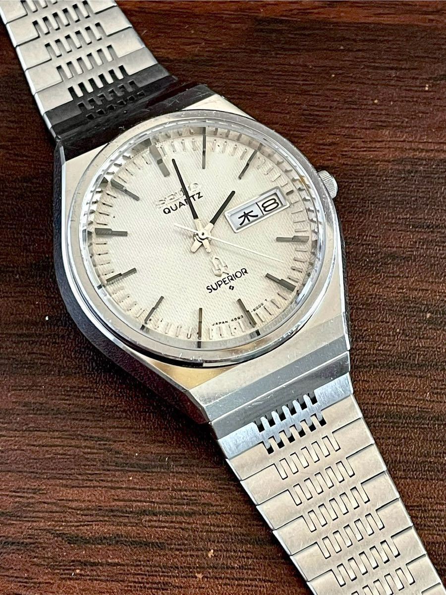 センスのいい お歳暮 現在稼働中!シルバー文字盤!SEIKO SUPERIOR セイコー グランドセイコー