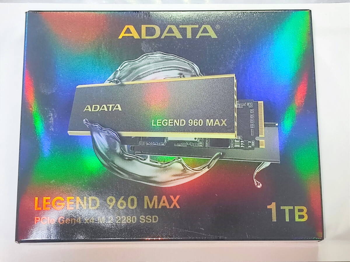 ADATA LEGEND 960 MAX 1TB PCIe Gen4×4 m.2 2280 SSD 7400MB/s PC PS5 ヒートシンク_画像1