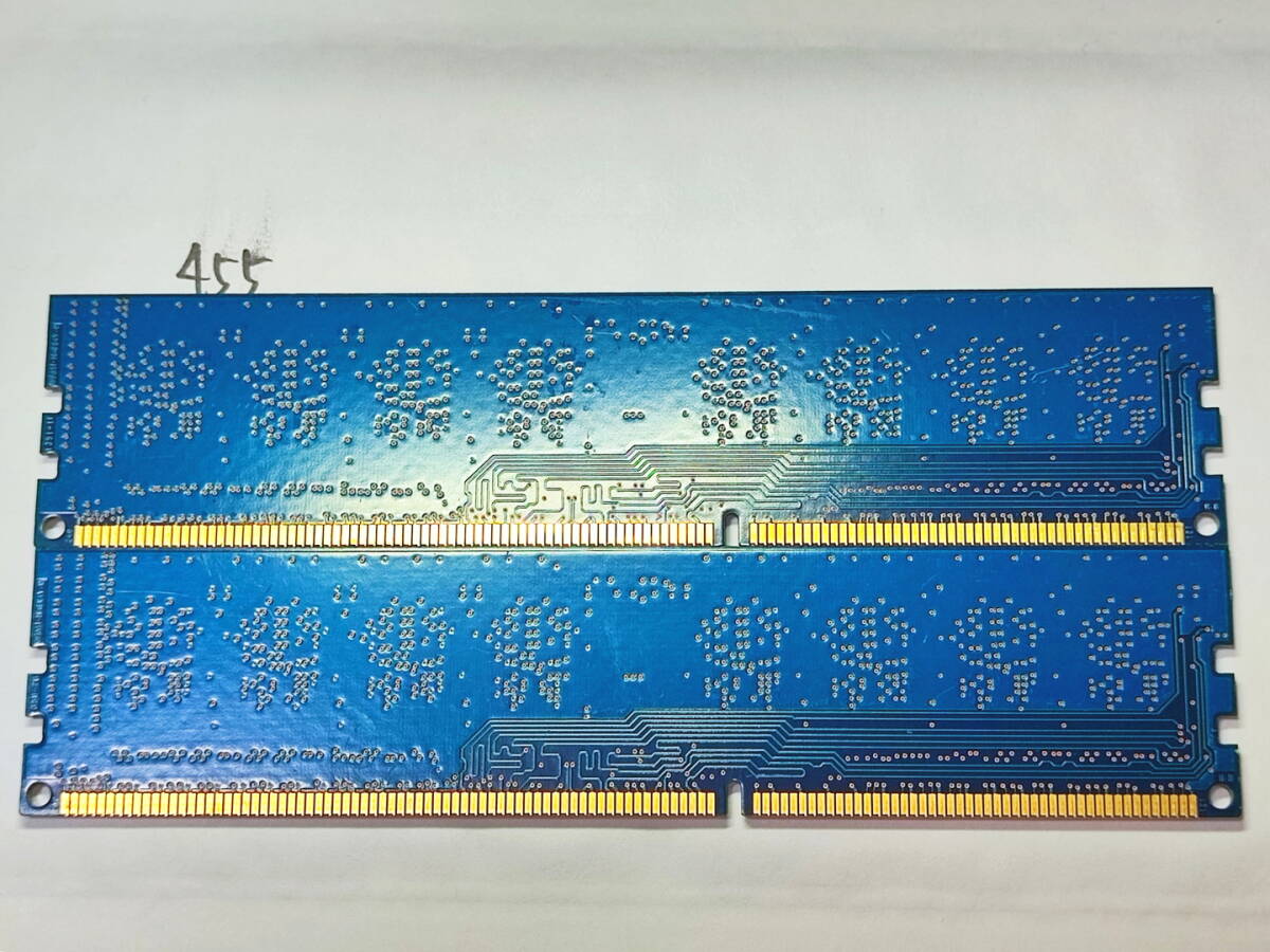 455 【動作品】 SK hynix KOREA メモリ (4GB×2枚組) 8GBセット DDR3-1600 PC3-12800U UDIMM 240 片面 動作確認済み デスクトップ_画像2