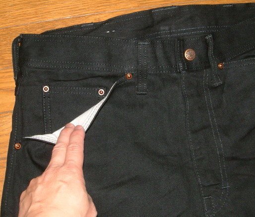  new goods CUSHMAN Cushman 1950\'s 14oz black Denim cloth sia-z low back s model we Stan strut jeans w34 -inch black 