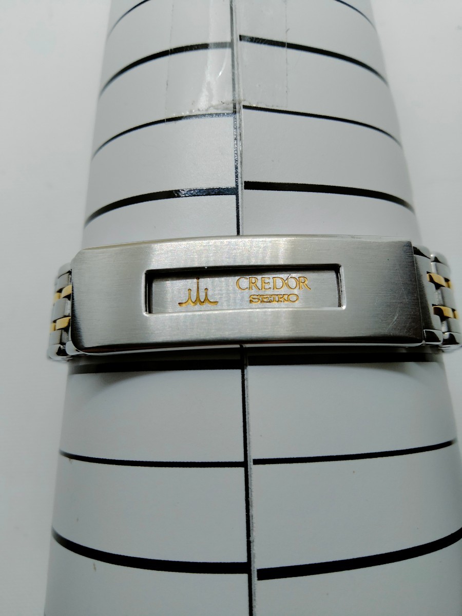 SEIKO CREDOR セイコークレドール　メンズ 腕時計バンド　1本 (意) 型番7371-5050 バックルが緩いです_画像4