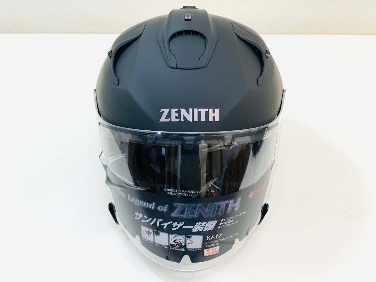 未使用■ヤマハ(YAMAHA) バイクヘルメット ジェット YJ-17 ZENITH-P ラバートーンブラック 90791-23213 XXL (頭囲 62cm~63cm)_画像4