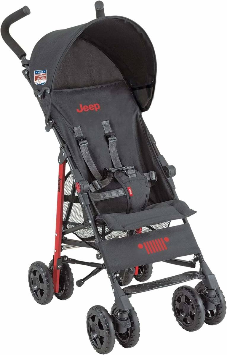  прекрасный товар # Jeep (Jeep) B type коляска приключения umbrella -тактный ролик черный × красный 7 месяцев ~3 лет примерно 