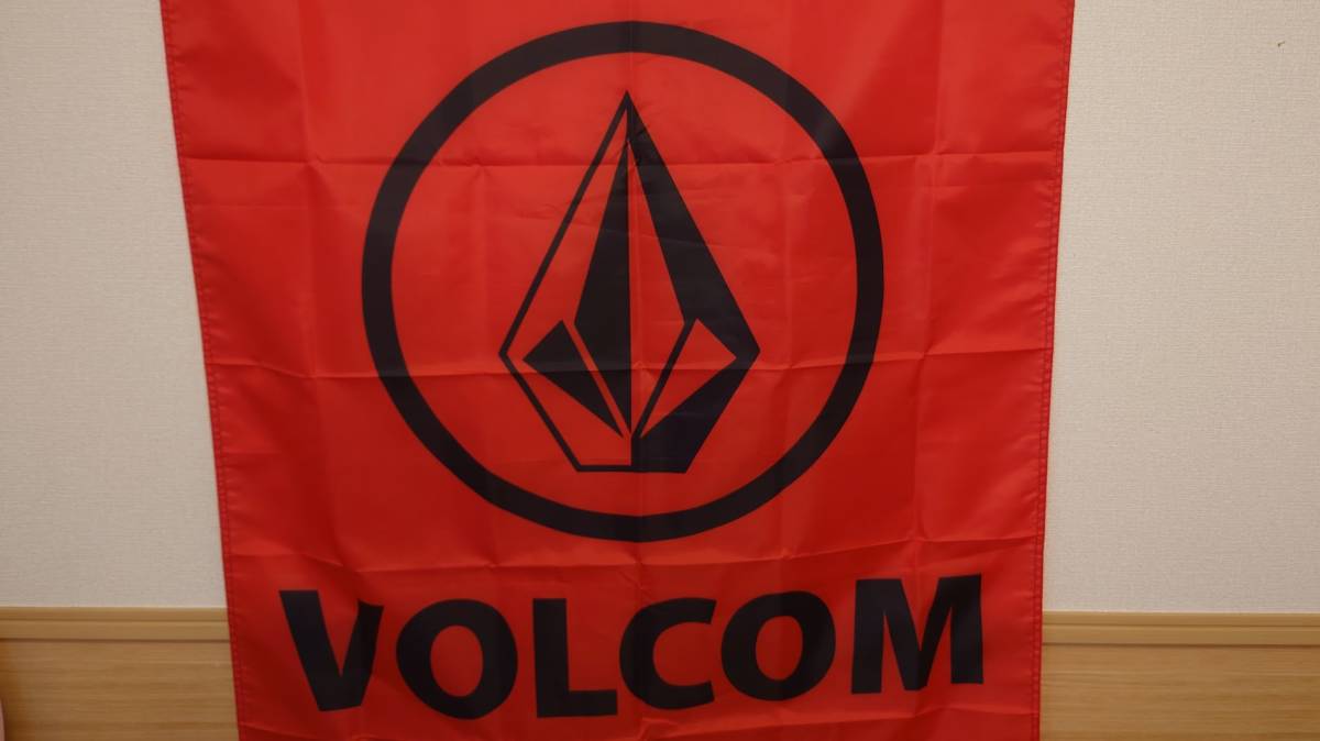 VOLCOM ボルコム 特大フラッグ バナー  レッド 90cm×150cm 新品未使用の画像4