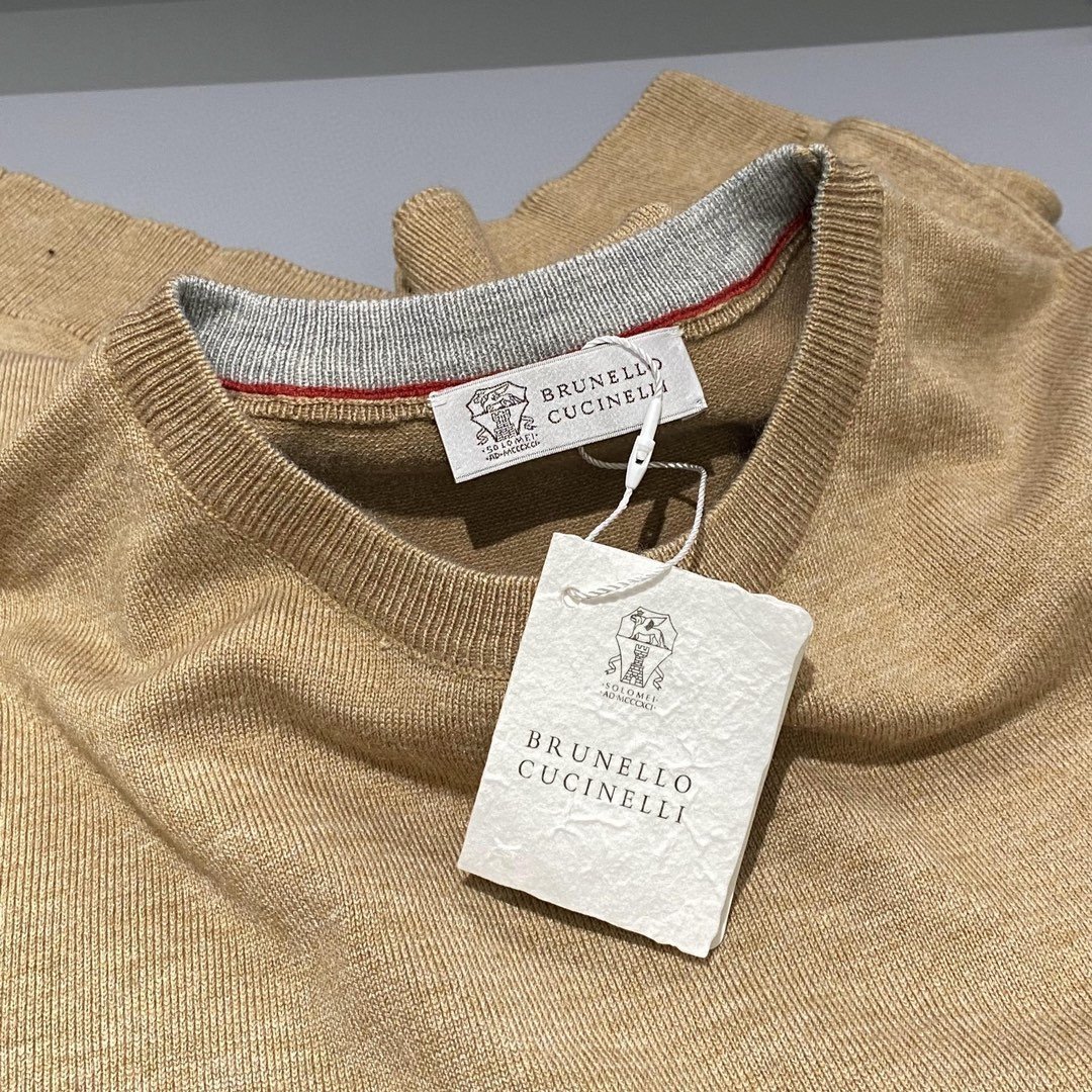 ブルネロクチネリ BRUNELLO CUCINELLI メンズ ニット セーター 丸首 M-2XL サイズ選択可能 3388