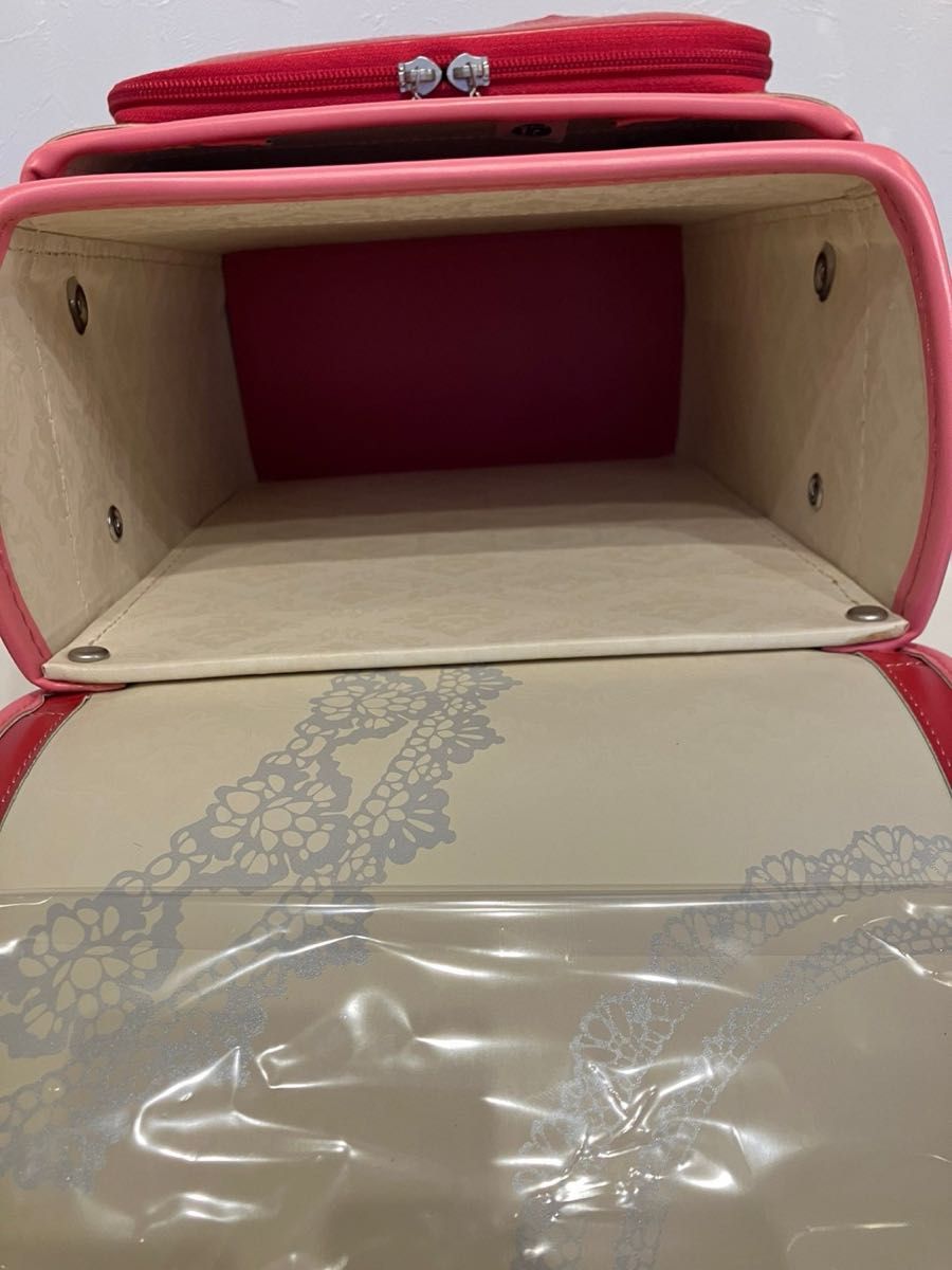 ランドセル フィットちゃん クラリーノ 日本製 チェリーピンク 女の子 保証付き 人気カラー 小学生 A4フラットファイル対応