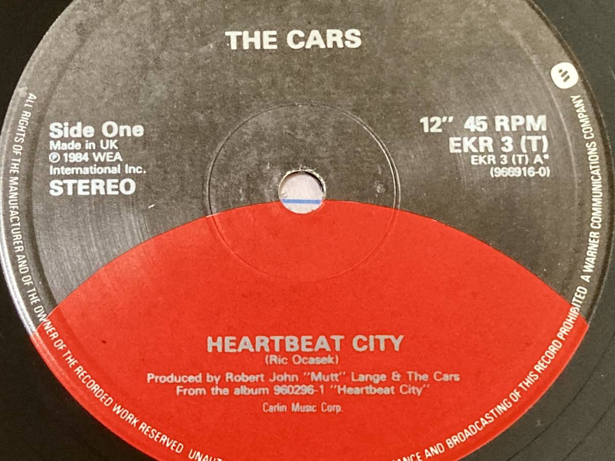 【80's】The Cars / Heartbeat City （1985、12 Inch Single、UK盤、Hello Again (Remix)、Arthur Baker、Why Can't I Have You）_画像3