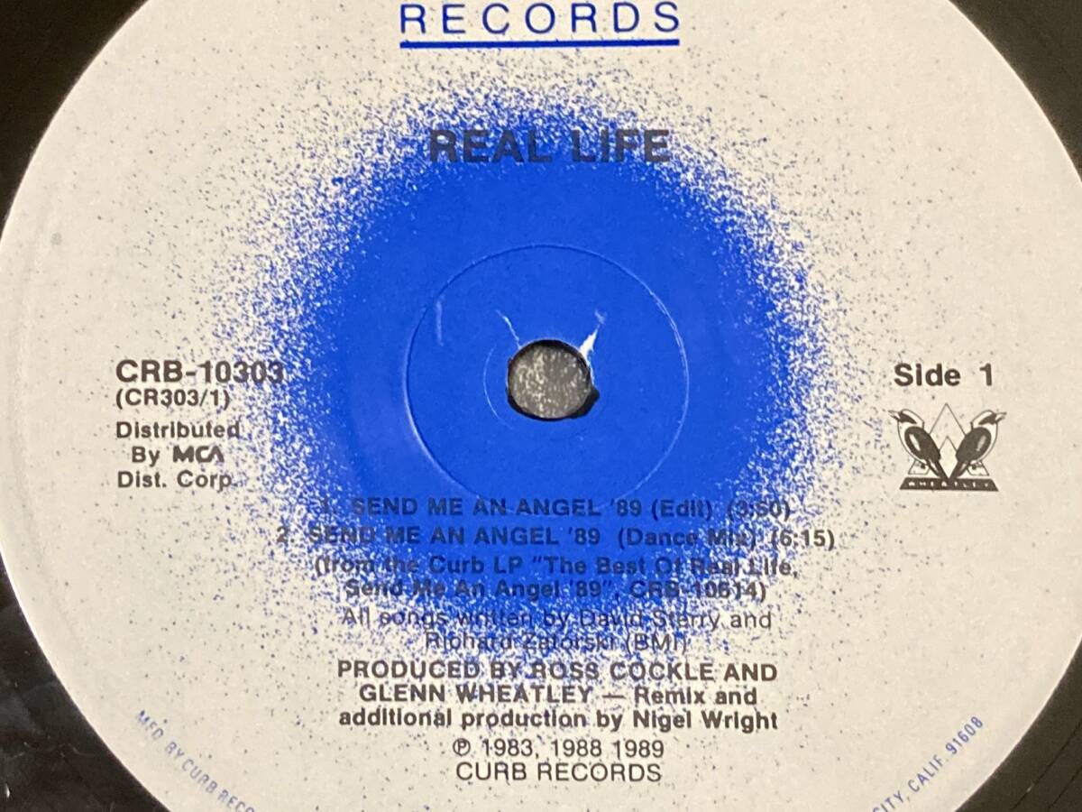 【80's】Real Life / Send Me An Angel '89 （1989、12 Inch Maxi-Single、US盤、Dance Mix、House Mix、Edit）_画像3