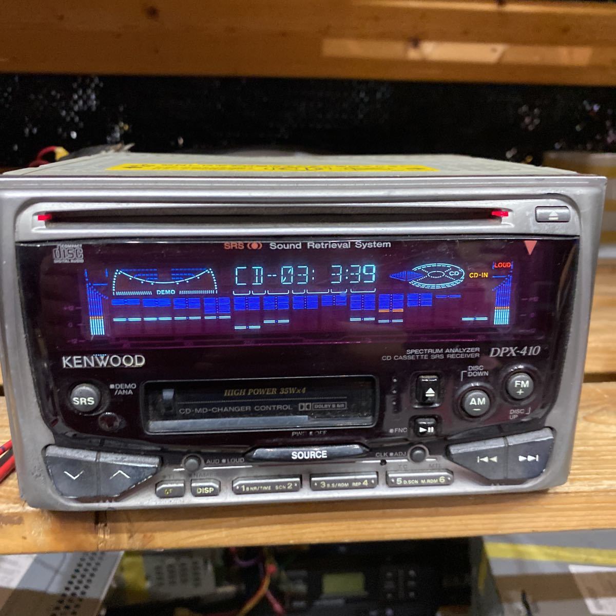 KENWOOD CD/カセット　レシーバー　DPX-410 ジャンク_画像1