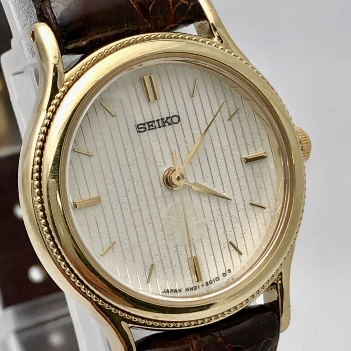 SEIKO セイコー 腕時計 ウォッチ クォーツ quartz 金 ゴールド 182400 p6の画像4