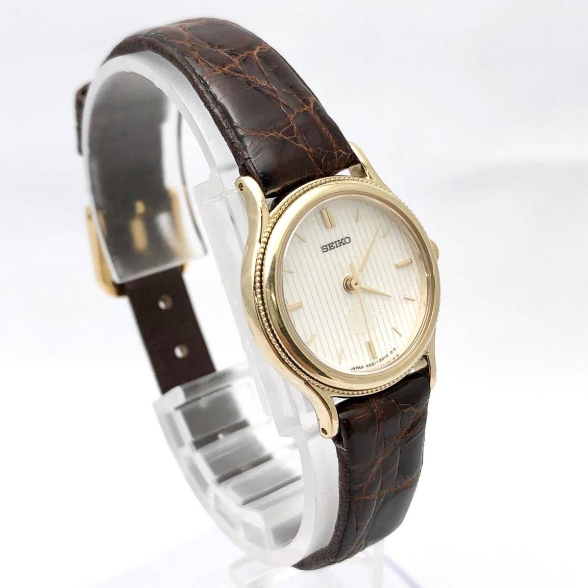 SEIKO セイコー 腕時計 ウォッチ クォーツ quartz 金 ゴールド 182400 p6の画像3